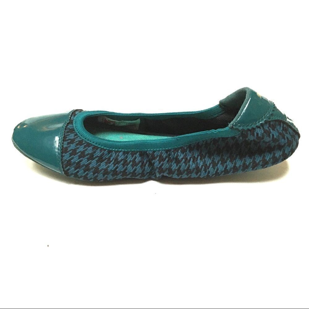 Puma Sport Lifestyle teal & black foldable flats 7